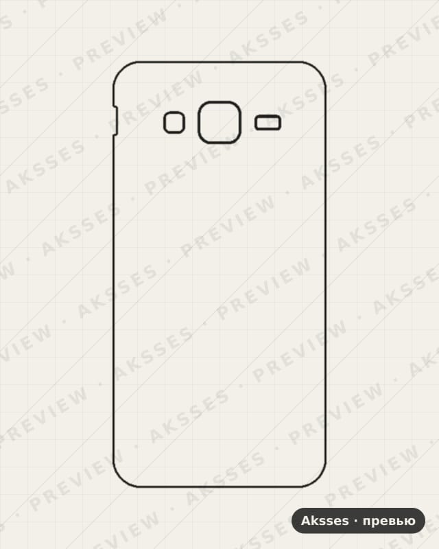 Лекало для Samsung Galaxy J5 (2015), Back