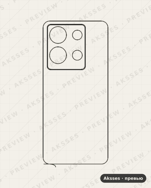 Лекало для Note-ser. Infinix Note 30, Back