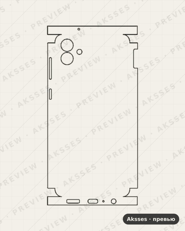 Лекало для Samsung Galaxy A04, All Inclusive, Clear