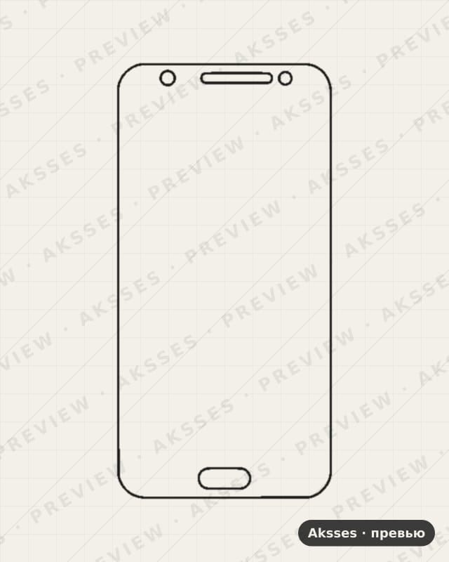 Лекало для Samsung Galaxy J5 (2015), Front Full