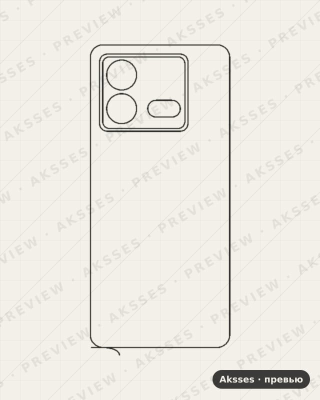 Лекало для Vivo iQOO Neo8, Back