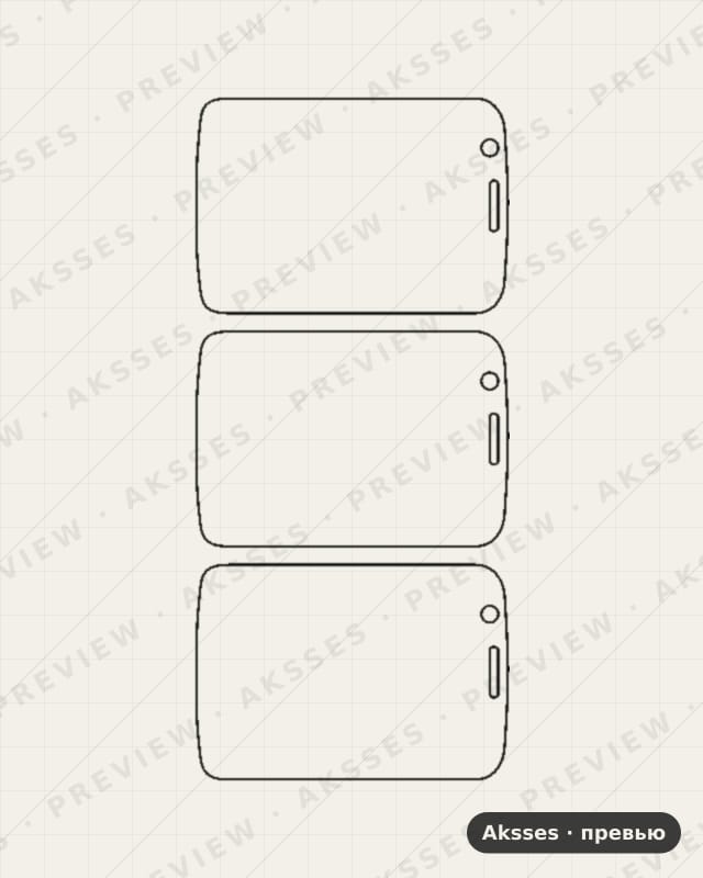 Лекало для BQ 2800G Online, Front Full, Matte