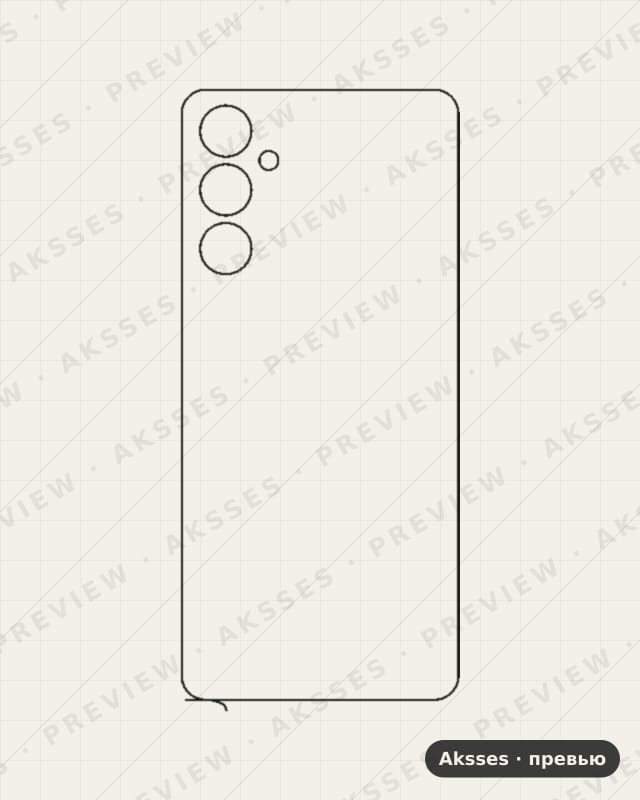 Лекало для Samsung Galaxy F54, Back