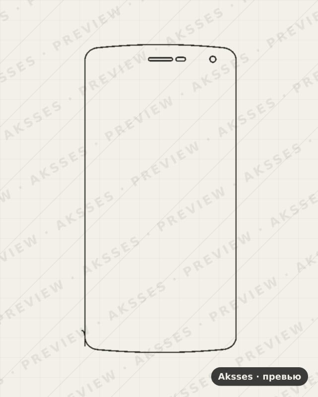 Лекало для Dexp Ixion ES750, Front Shell, Matte