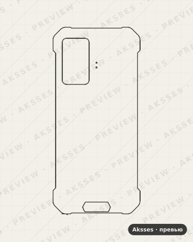 Лекало для Blackview BV9200, Back