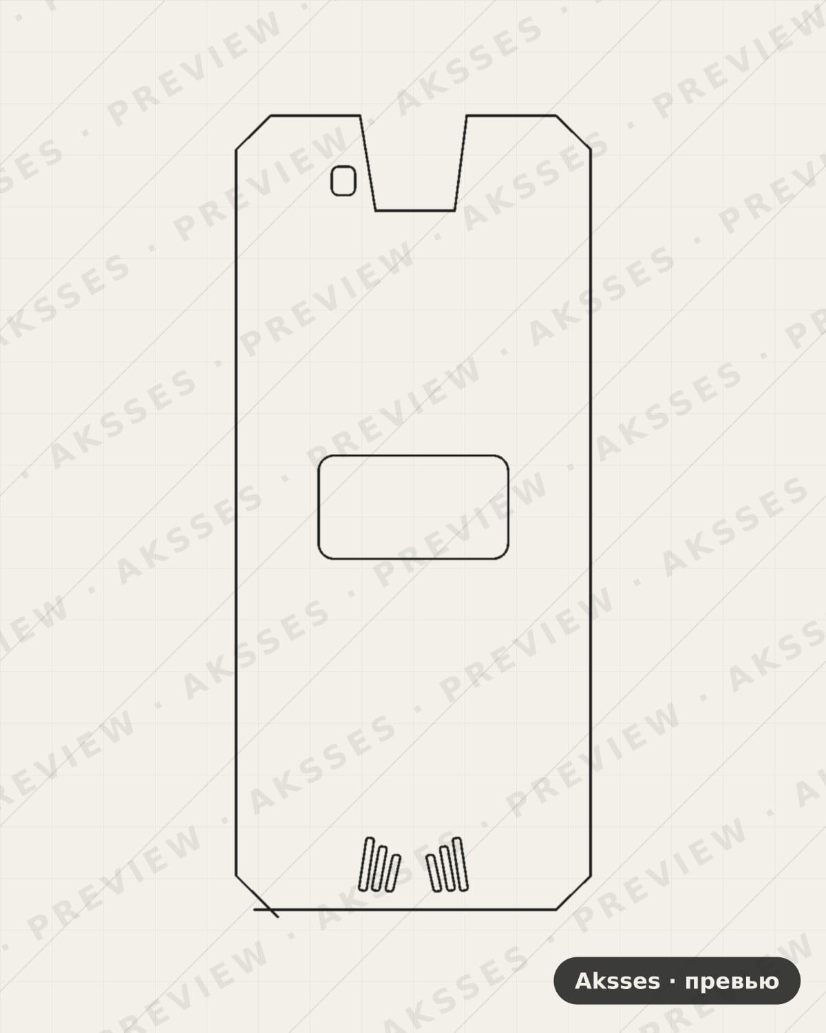 Лекало для Blackview BV4000, Back