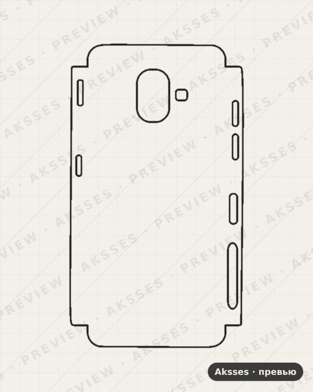 Лекало для Samsung Galaxy A6, Half Cover