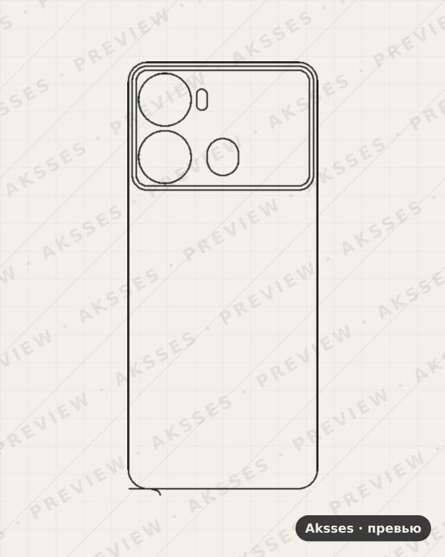 Лекало для Itel P40, Back