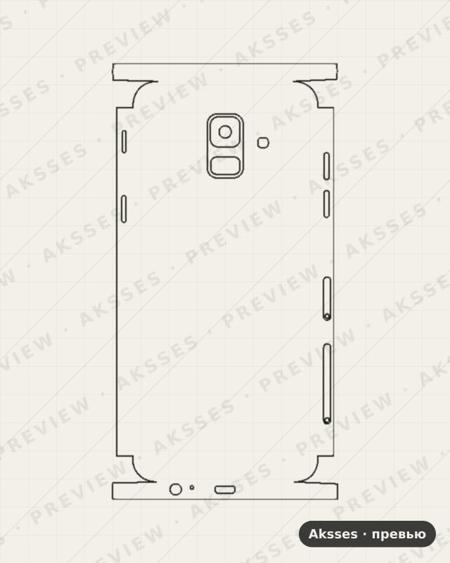 Лекало A01, A02, A03, A1, A2, A3, A4, A5, A6, A7, A8, A9 A6-2018 для Samsung Galaxy A6, All Inclusive