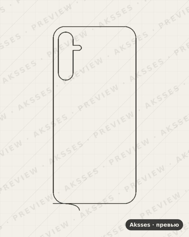 Лекало Galaxy A24 4G V2 для Samsung Galaxy A24 4G, Back, Clear