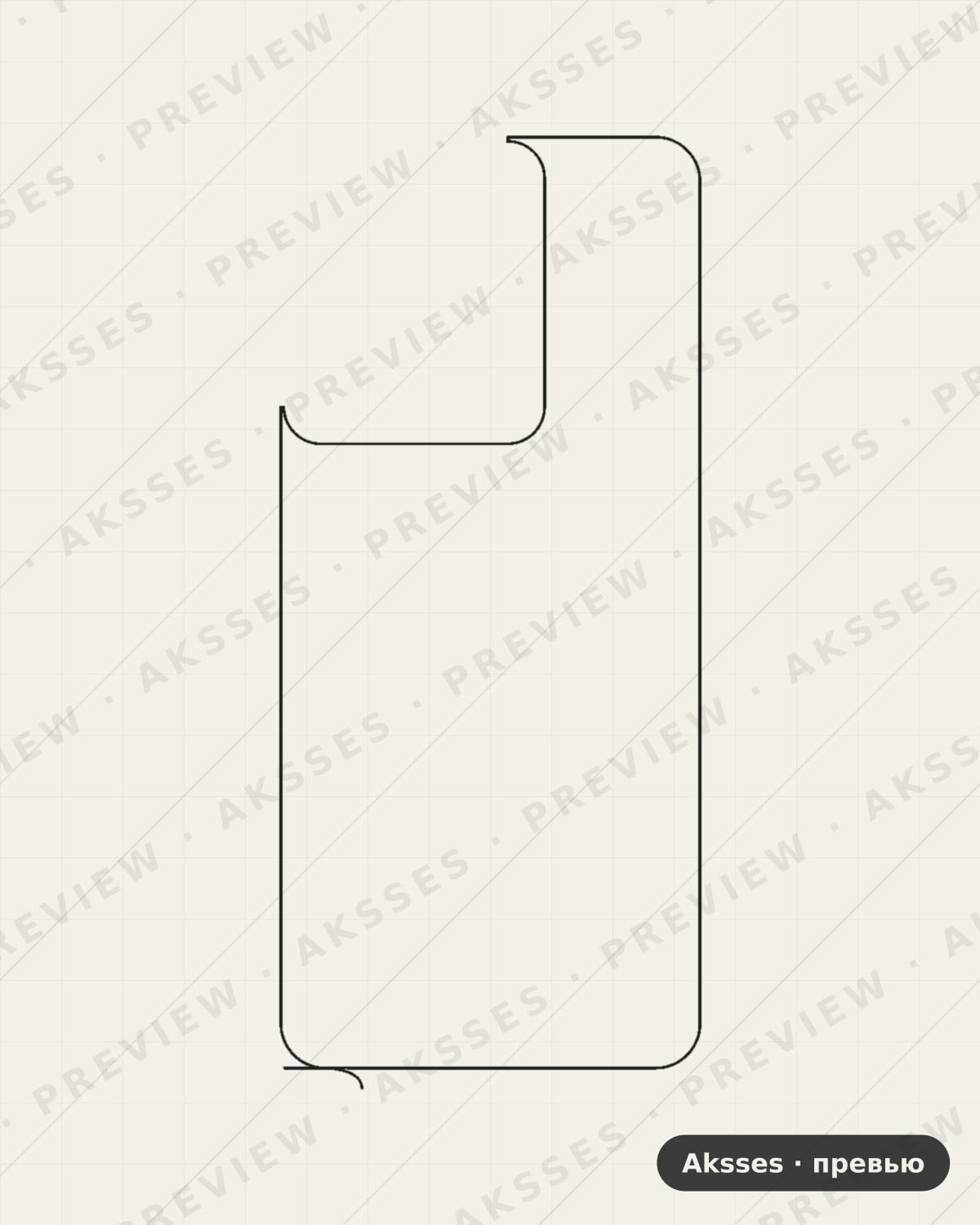 Лекало для Vivo Y36, Back, Clear
