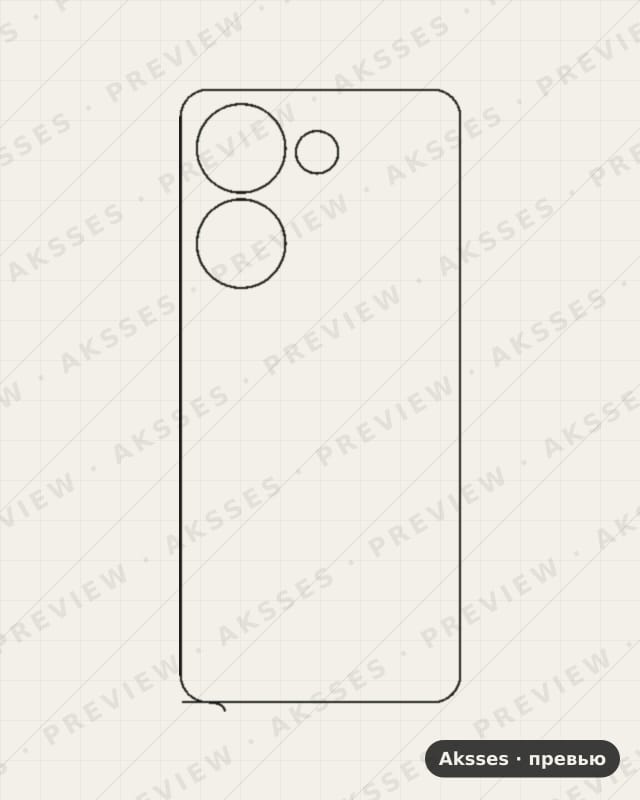 Лекало для Camon-ser. TECNO Camon 20, Back, Clear