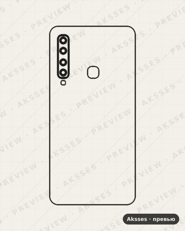 Лекало для Samsung Galaxy A9 (2018), Back