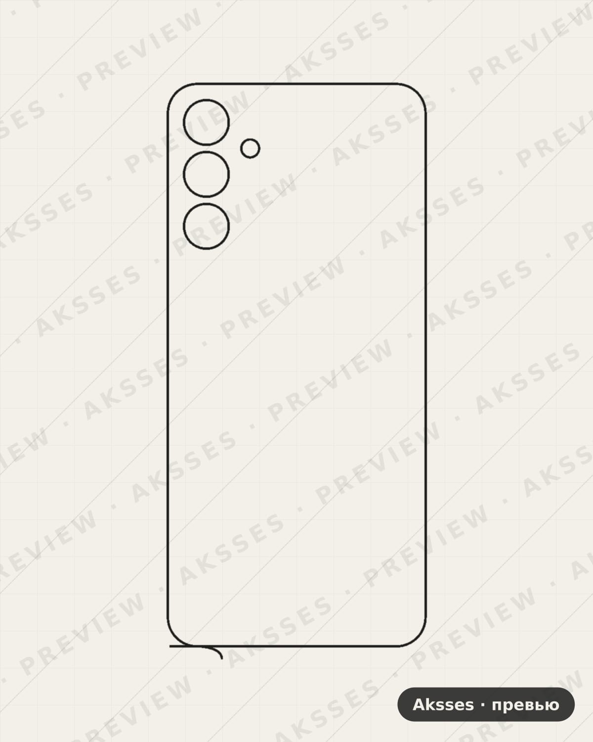 Лекало для Samsung Galaxy M34 5G, Back