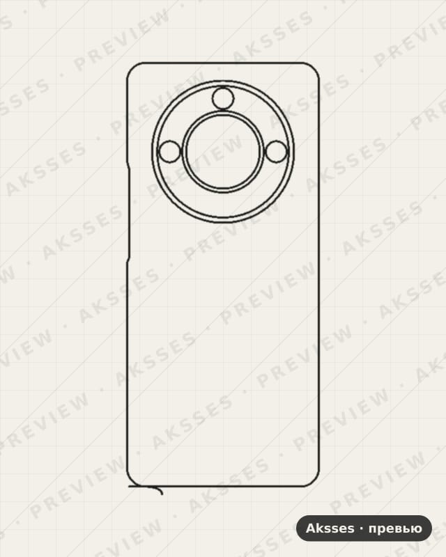 Лекало для Honor X50, Back