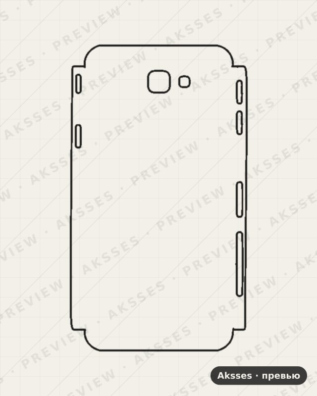 Лекало для Samsung Galaxy J5 Prime (2016), Half Cover