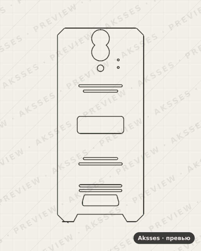 Лекало для Blackview BV7200, Back
