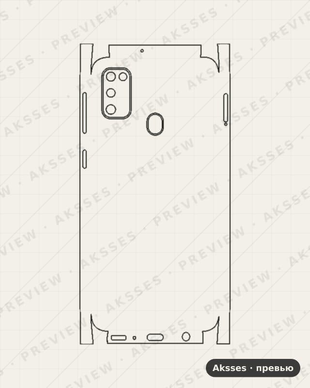 Лекало для Samsung Galaxy M30S, All Inclusive