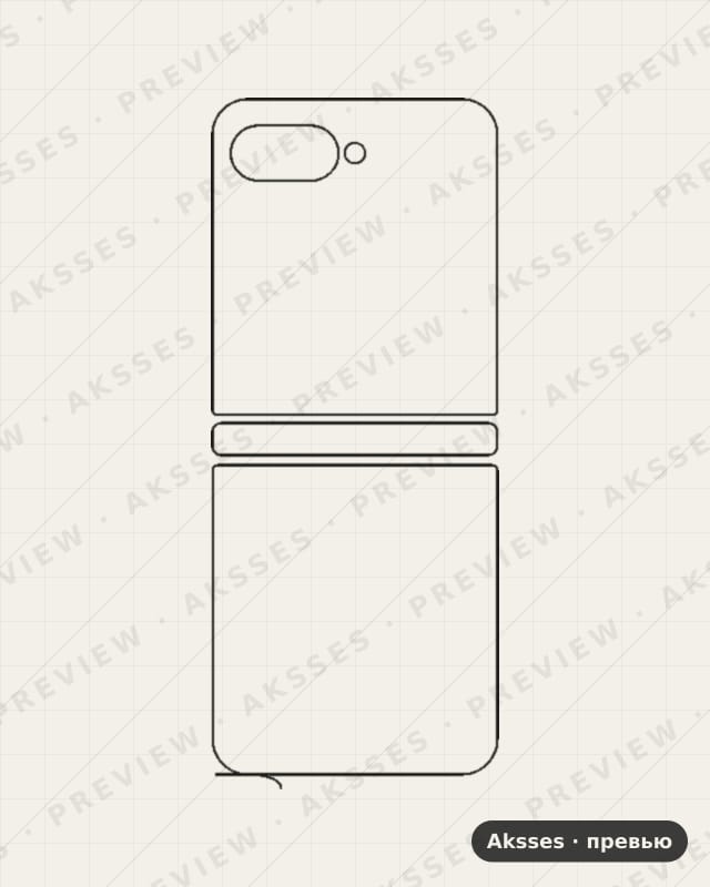 Лекало для Motorola Razr 40 Ultra, Back, Clear
