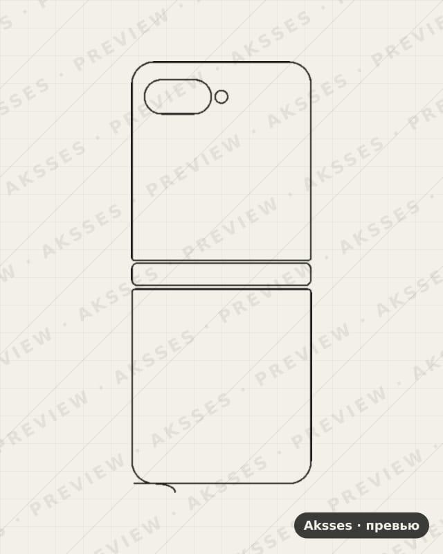 Лекало для Motorola Razr 40 Ultra, Back