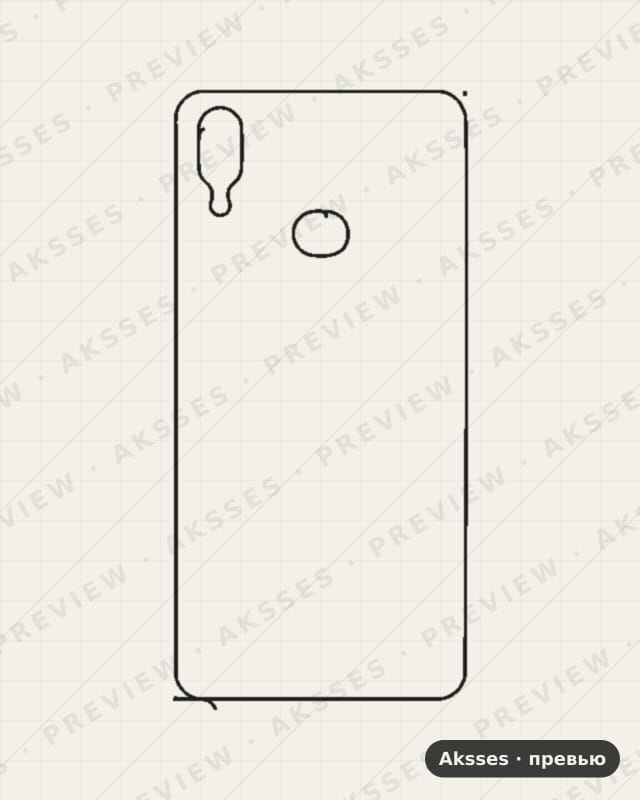 Лекало A01, A02, A03, A1, A2, A3, A4, A5, A6, A7, A8, A9 A10S для Samsung Galaxy A10s, Back Cover