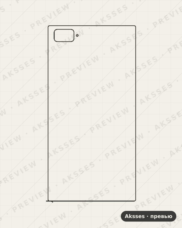 Лекало для Xiaomi Mi 3, Back