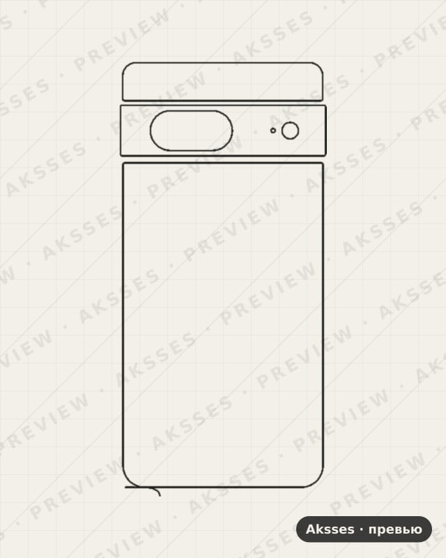 Лекало для Google Pixel 7, Back, Clear