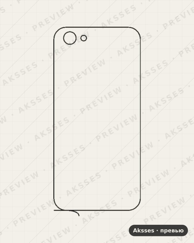 Лекало для Prestigio Muze E5 LTE, Back