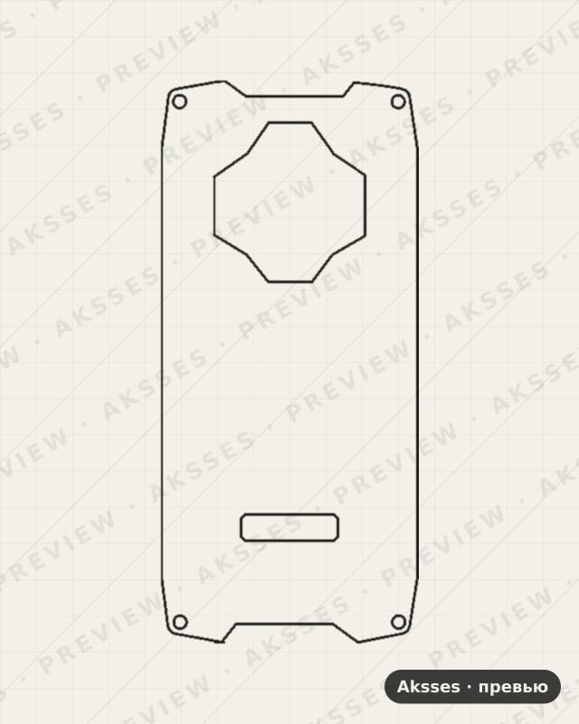 Лекало для Blackview BV9300, Back
