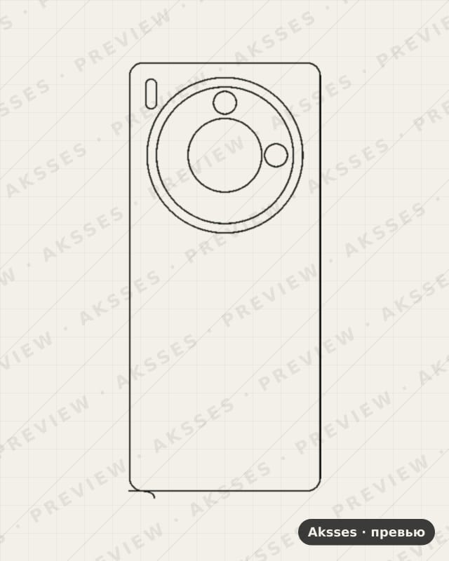 Лекало для Nubia Z50S Pro, Back