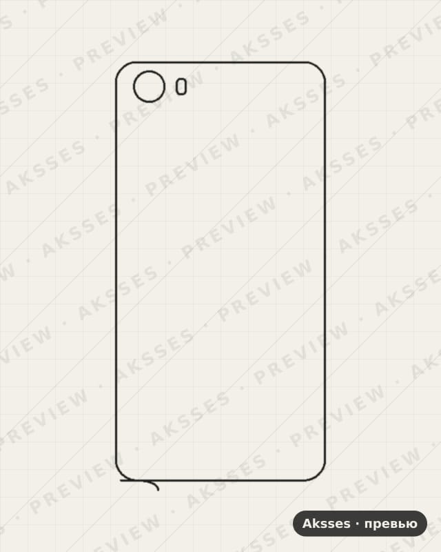 Лекало для Micromax Q334 Canvas Magnus, Back