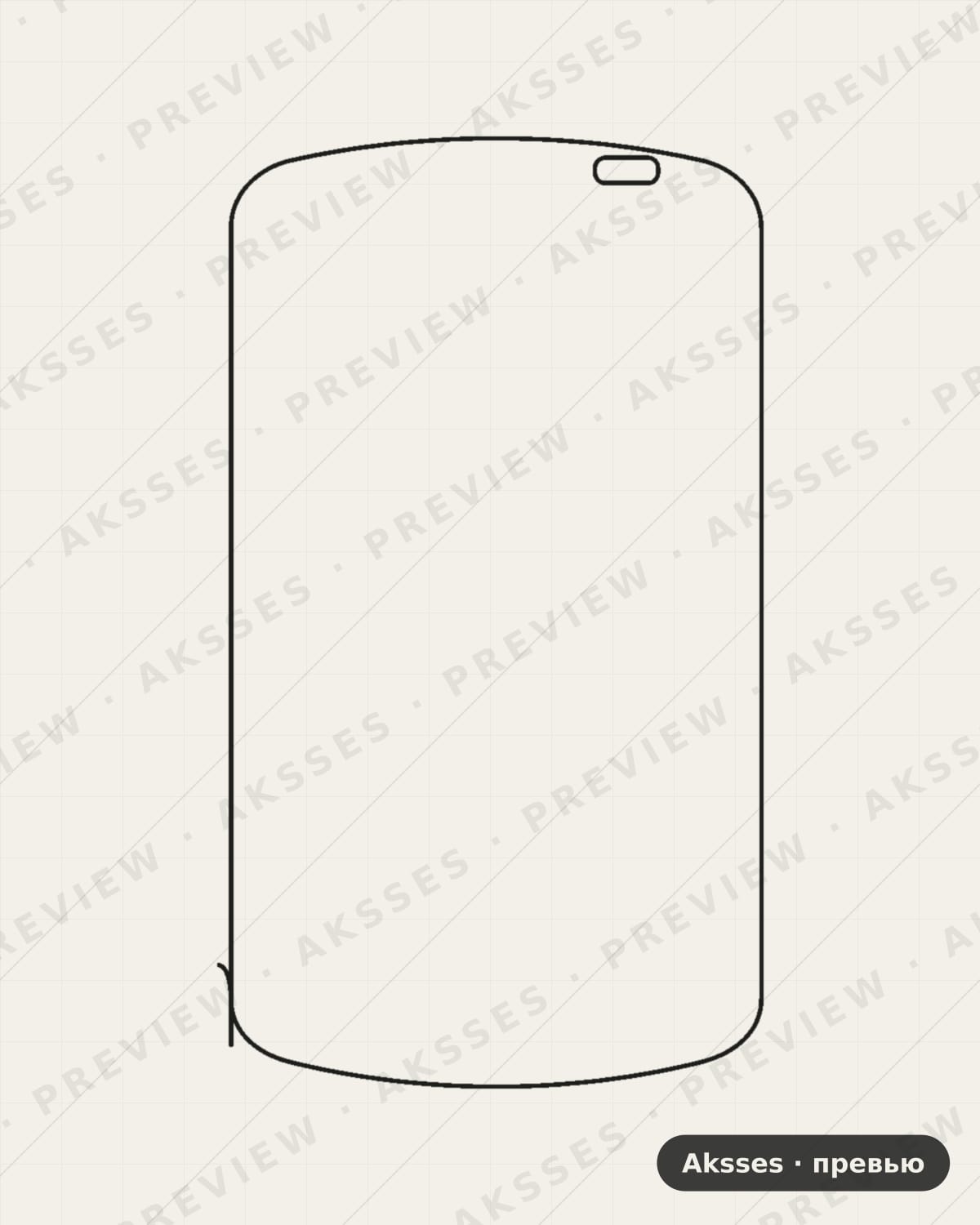Лекало для HTC Explorer, Front Shell, Matte