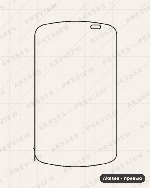 Лекало для HTC Explorer, Front Full, Matte