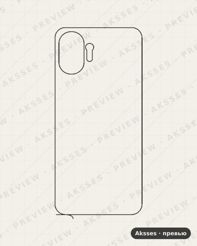 Лекало для Nothing Phone (2), Back, Clear
