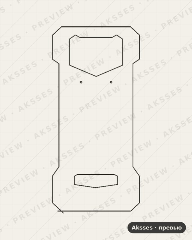 Лекало для Doogee S89 Pro, Back