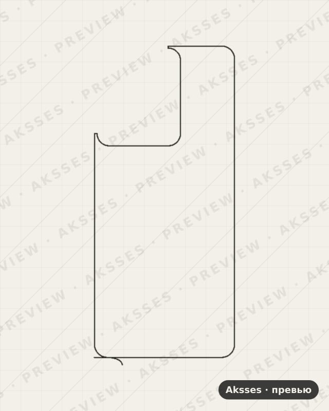 Лекало для Vivo Y77T, Back, Clear