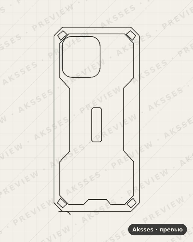 Лекало для Blackview BV5300 Pro, Back