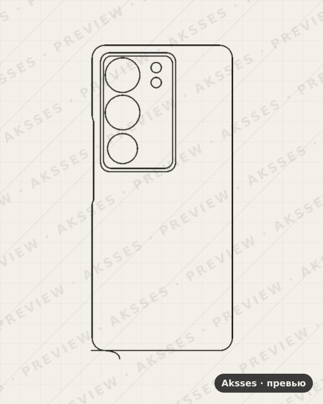 Лекало для Vivo V29, Back