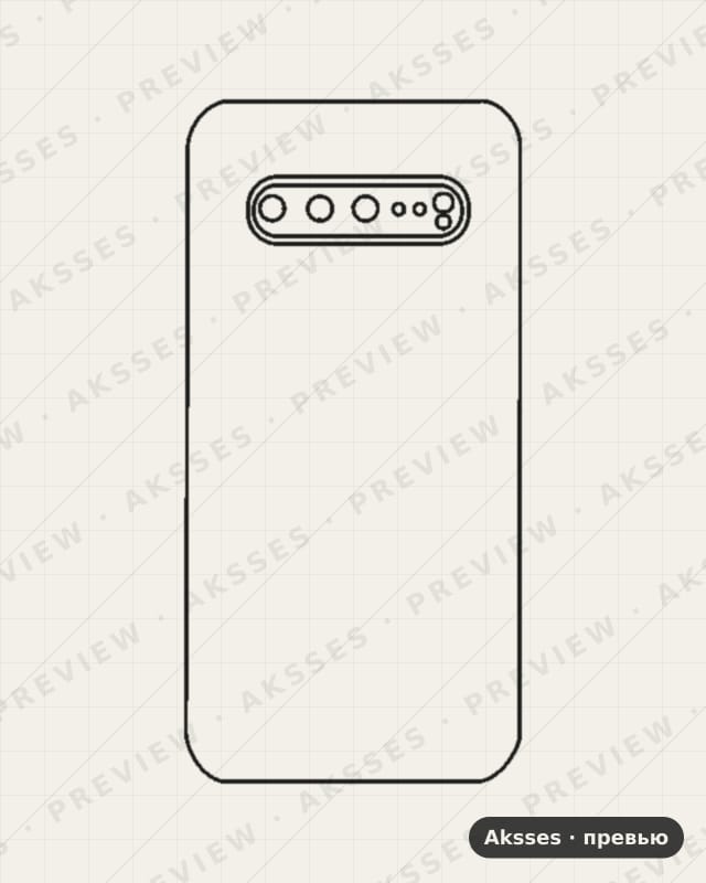 Лекало для Samsung Galaxy S10 5G, Back Cover