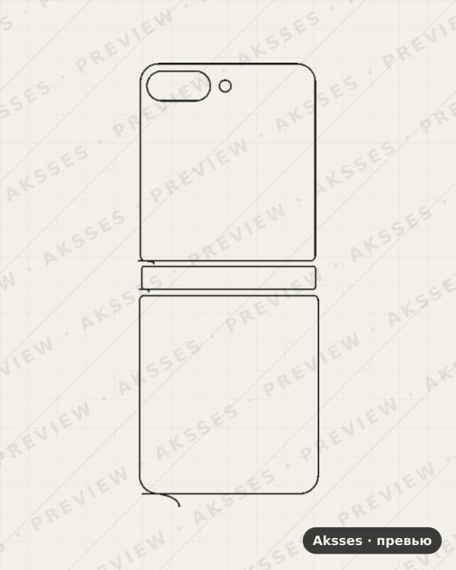 Лекало для Samsung W24 Flip, Back