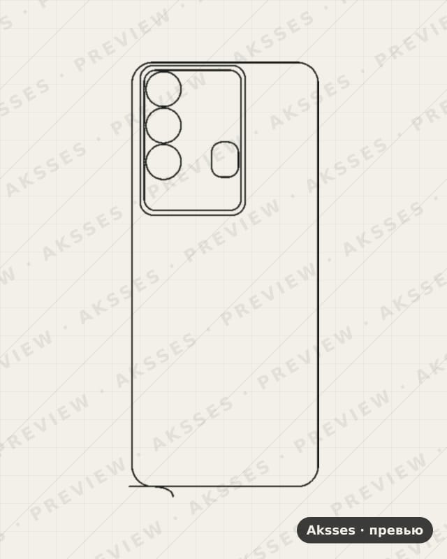 Лекало для Itel P38, Back