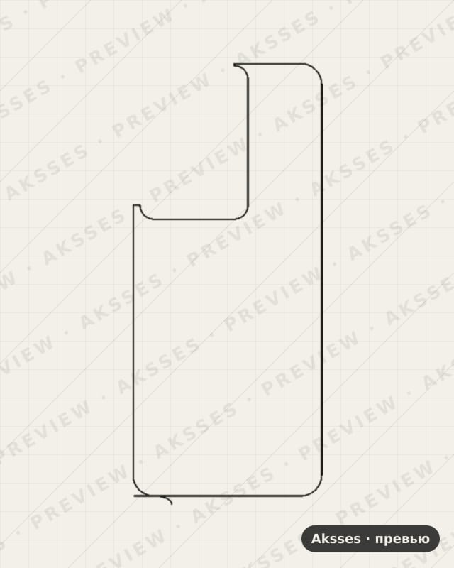 Лекало для Itel P38 Pro, Back, Clear
