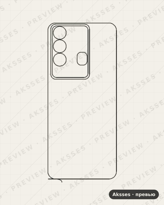 Лекало для Itel P38 Pro, Back