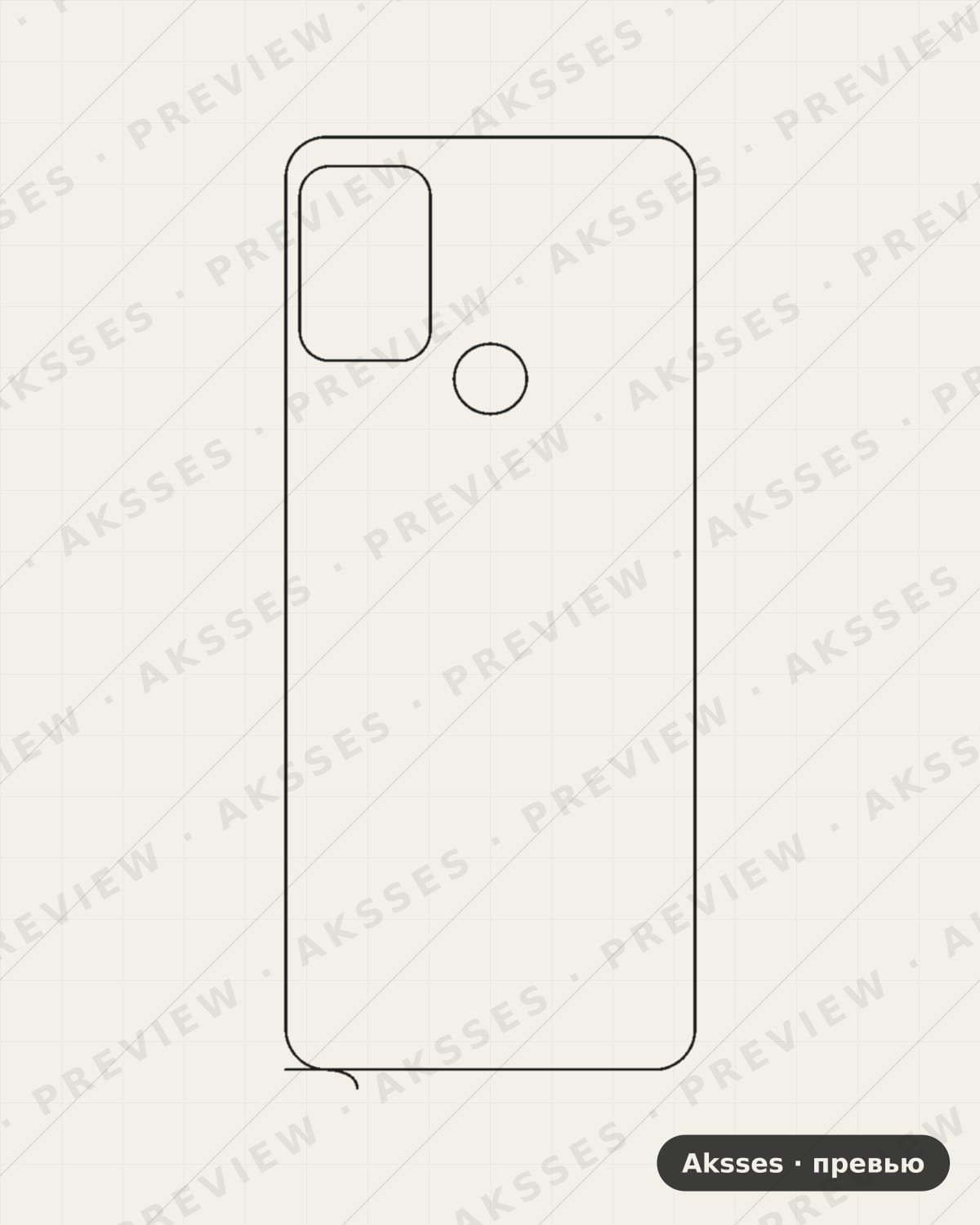 Лекало для Motorola Moto G10, Back, Clear