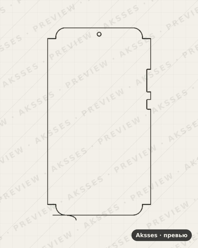 Лекало для Xiaomi Mi 12, Front Cover, Matte