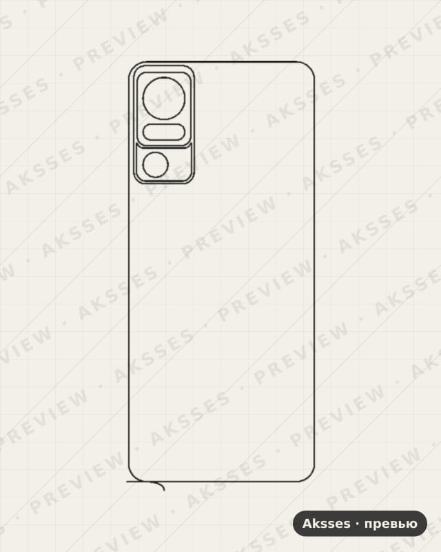 Лекало для TCL 40 XE 5G, Back