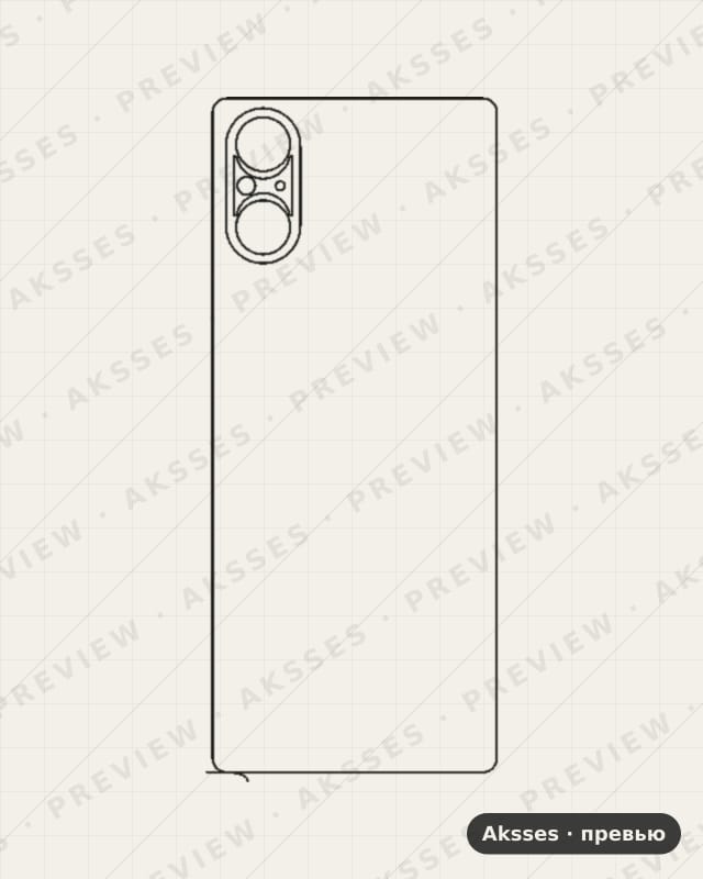 Лекало для Sony Xperia 5 V, Back
