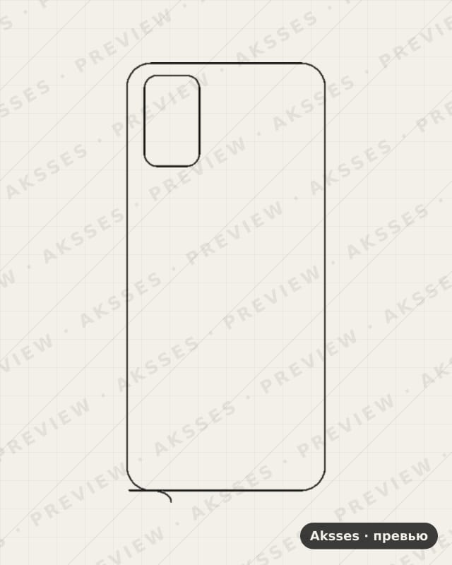 Лекало для HTC Desire 21 Pro 5G, Back, Clear