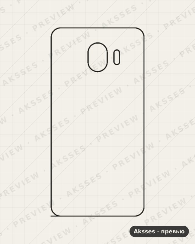 Лекало для Samsung Galaxy J2（2018）, Back Cover