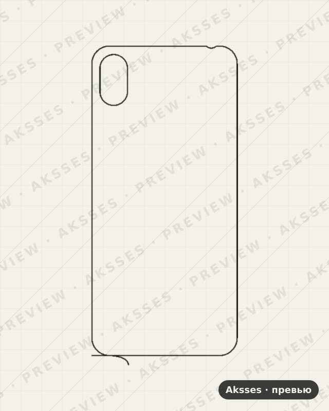 Лекало для Advan S6 Plus, Back